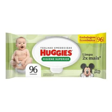 Imagem de Toalhas Umedecidas Huggies Higiene Superior Limpa 2x Mais - 96 Unidade