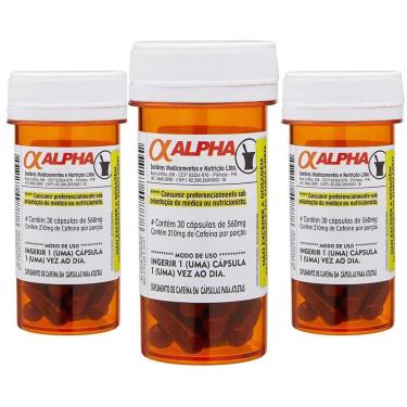 Imagem de COMBO 3 ALPHA AXCELL CAFEÍNA 210MG 30 CÁPS POWER SUPPLEMENTS-Unissex