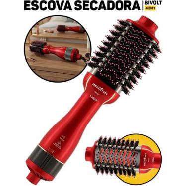 Imagem de Escova Secadora Soft 4x1 Britânia 1300W Alisa Seca E Modela Luz Infrar