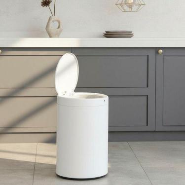 Imagem de Lixeira Automática 50 Litros Sensor Proximidade Aço Inox - Globalmix, 