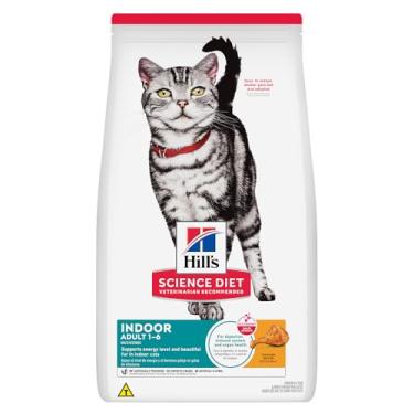 Imagem de Ração Hill's Science Diet Indoor para Gatos Adultos Castrados sabor frango - 1.58kg