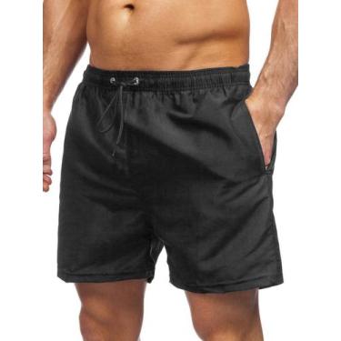 Imagem de Bermuda masculina com bolso praia academia treino tactel - GILUZ, GG, 