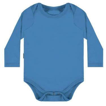 Imagem de Roupa De Banho Infantil Bebe Protetor Solar Uv 50 Liso - LIST, P, Azul