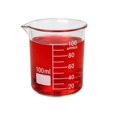 Imagem de Béquer de Vidro Forma Baixa Griffin 100 mL Dropglass Graduado Vidro Bo
