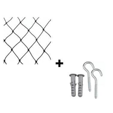 Imagem de Rede Tela Proteção Segurança Apartamento Janela 1,20 X 1,30 - Bya Rede