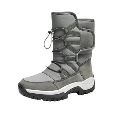 Imagem de Botas De Neve Masculinas Impermeáveis E Quentes Com Forro De Pelúcia, 