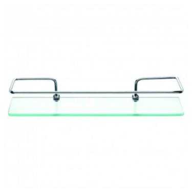 Imagem de Prateleira De Vidro Com Haste De Metal 6mm 30x10cm - Pr3032-1 - Pincéis Atlas