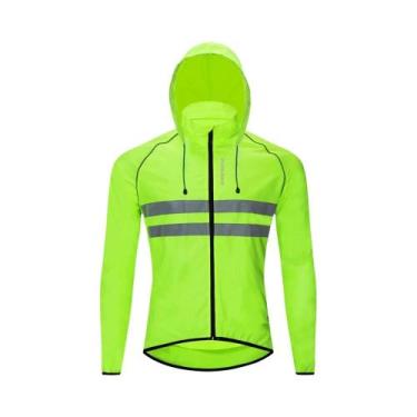Imagem de Jaqueta De Ciclismo Masculina À Prova De Vento E Água Com Capuz, Manga