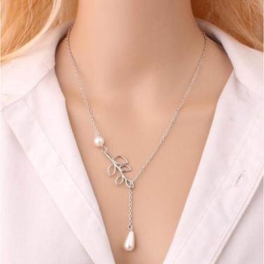 Imagem de Colar Minimalista Dourado Feminino Gargantilha Strass Shocke - - anjo 