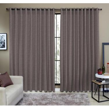 Imagem de Cortina Varão Premium Sala Quarto 2,00m X 1,70m  Rustic - Home Lart Te