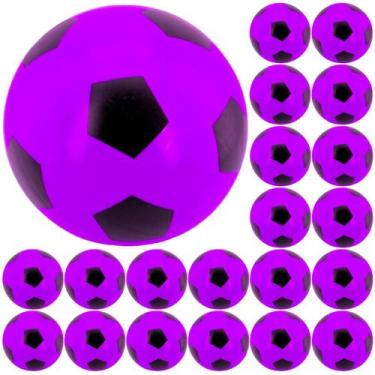 Imagem de 36x Bola De Vinil Pingo Dente De Leite Futebol Kit Atacado, Roxo