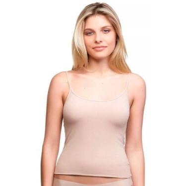 Imagem de Camiseta Regata Feminina De Microfibra Sem Costura Trifil , P, Chocola