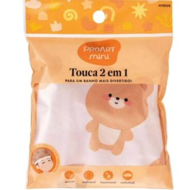 Imagem de Touca De Banho 2 Em 1 Infantil Proart Mini Urso Mtb02b