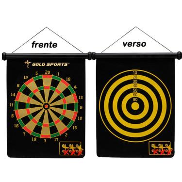 Imagem de Jogo dardo Gold Sports 15" magnético c/06 setas