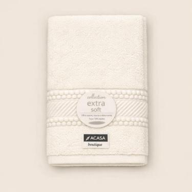 Imagem de Toalha de Rosto 100% Algodão Amy Off White 48x80cm A\CASA Premium