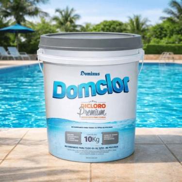 Imagem de Cloro Para Piscina Granulado 56% Dicloro Premium 10kg - Domclor