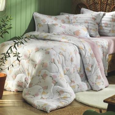 Imagem de Edredom Solteiro Malha Altenburg Infantil 100% Algodão, Tutti Frutti E