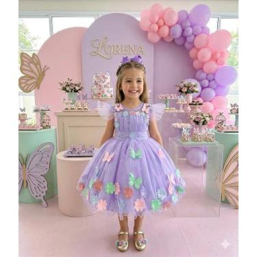 Imagem de Vestido Luxinho Lilás Marie Jardim Encantado Isis, Lavender, 2