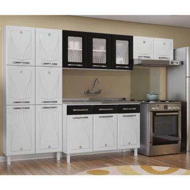 Imagem de Cozinha de Aço Completa Telasul Star New 3Vidros Balcão p/ Pia