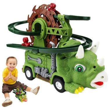 Imagem de Caminhão Dino com Pista Presente Criativo para Meninos e Meninas - Ric