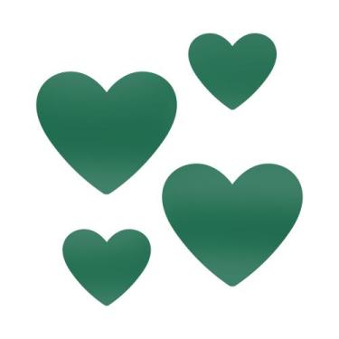 Imagem de Adesivo Vinílico Corações Decorativos Parede Quarto, Sala - Bazar dos 