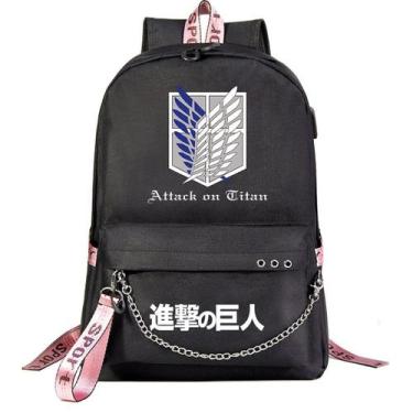 Imagem de Mochila escolar Attacks Ons Titans para crianças - yiweisai
