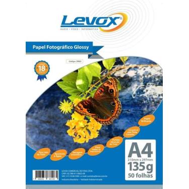 Imagem de Papel Adesivo Fotográfico A4 Brilhante 135g Resistente à Águ - Congrat