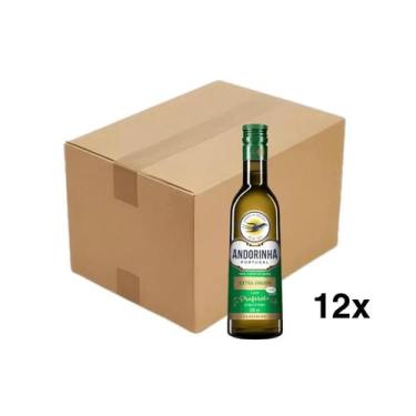 Imagem de Azeite de Oliva Andorinha Extra Virgem 500ml Caixa com 12 Unidades