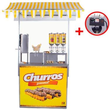 Imagem de Barraca de Churros Profissional com 3 Doceiras Masseira Engrenagem Elé