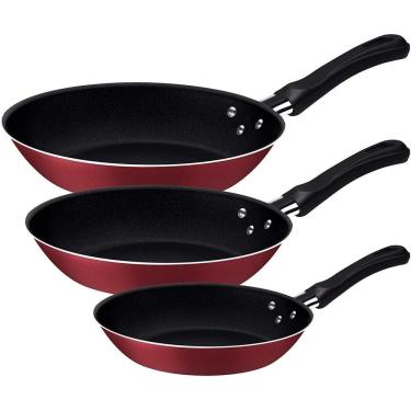Imagem de Kit de Frigideiras 3 Peças Tramontina Linz com Revestimento Antiaderente Starflon Max 1...