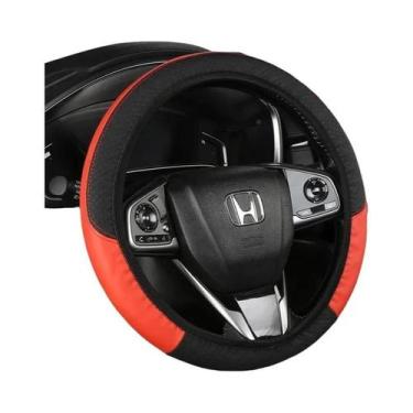 Imagem de Capa De Volante De Carro Em Couro PU Antiderrapante E Respirável Em Fi