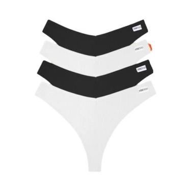 Imagem de Conjunto De Calcinhas De Algodão Waffle Para Mulheres, Sexy, Com Cintu