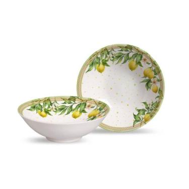 Imagem de Conjunto 6 bowls decorados Doce Limone 300ml - Alleanza Cermica