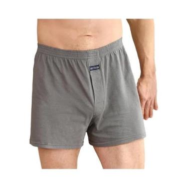 Imagem de Cuecas Boxer Masculinas De Algodão Respirável Com Cintura Alta, Ajuste