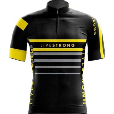 Imagem de Camisa Infantil Kids Ciclismo Criança Livestrong Manga Curta Dryfit Pr