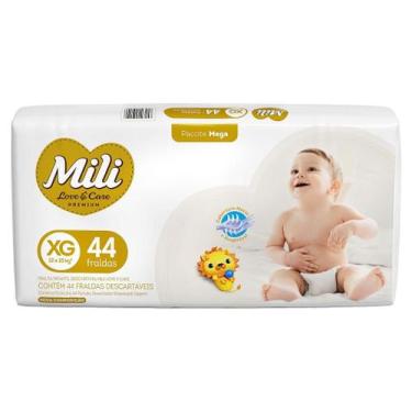 Imagem de Fralda Mili Love & Care XG Mega com 44 Unidades para Bebês - Mili Baby