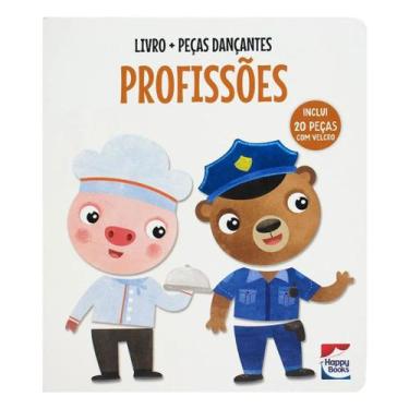 Imagem de Livro Infantil+pecas Dancantes Profissoes - Happy Book