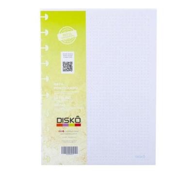 Imagem de Refil Pontilhado Medio Disko 50Fls OffSet 90g