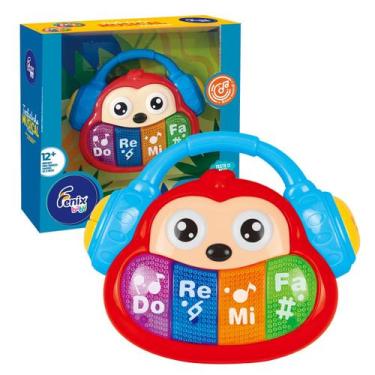 Imagem de Brinquedo Musical Infantil Teclado Macaquinho Interativo - Fenix Brinq