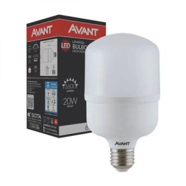 Imagem de Lâmpada LED Bulbo 20W Avant E27 Luz Branca Fria 6500K Bivolt Alta Potê