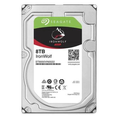 Imagem de HD 8TB Interno Seagate IronWolf NAS SATA III 6GBs 7200RPM Cache 256MB 