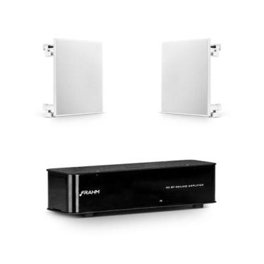 Imagem de Kit Som Ambiente Frahm para Holelaria Hotel Bluetooth 5.0 40W com 2 Ar