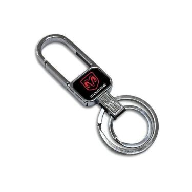 Imagem de Chaveiro Para Dodge Metálico Mosquetão Journey Ram - V - LUALKI STORE 