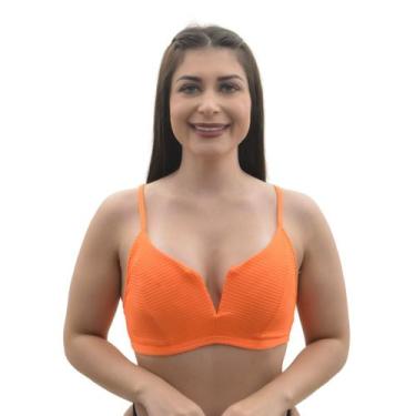 Imagem de Biquíni bojo removível decote aro em V Arsiè, P, Laranja