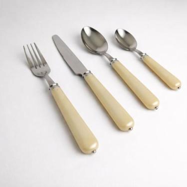 Imagem de Conjunto de Talheres 4 Peças Pérola em Aço Inox - Portina Casa