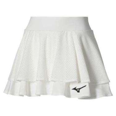 Imagem de Saia de Tennis Mizuno Daybreakers Feminina, GG, Branco