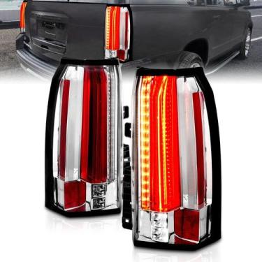 Imagem de Luzes Traseiras de LED AmeriLite Cromadas para GMC Yukon 2015-2020