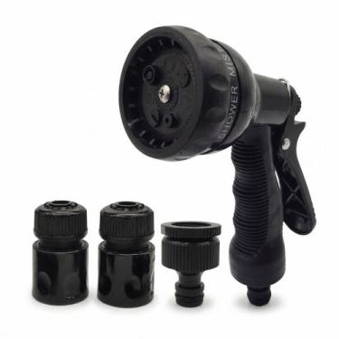 Imagem de Kit Esguicho 6 Jatos Regulável DOBB para Mangueira de Jardim Com Engat