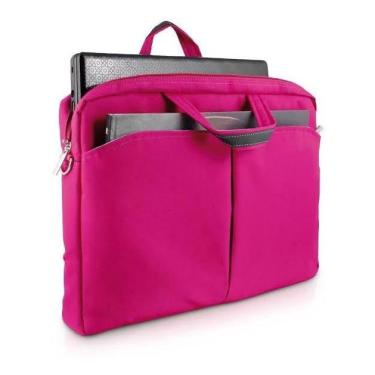 Imagem de Bolsa para notebook feminina rosa até 15 multilaser bo170