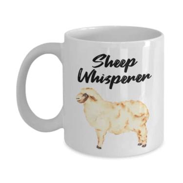 Imagem de Caneca Sheep Whisperer - ideia de presentes para amantes de ovelhas - Caneca de café de 325 ml